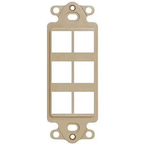 ICC IC107DI6IV Decorex Insert with 6-Port for HD Style, Ivory