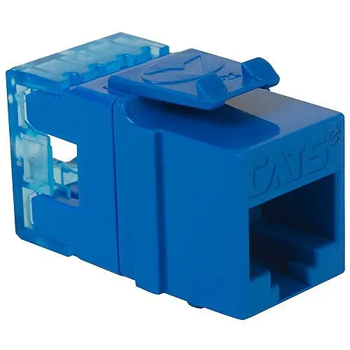 ICC IC107F5CBL CAT5e RJ45 Keystone Jack, HD Style, 25-Pack, Blue