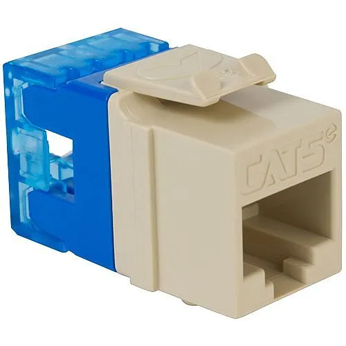 ICC IC107F5CIV CAT5e RJ45 Keystone Jack for HD Style, 25-Pack, Ivory