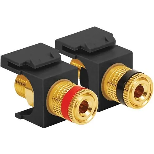 ICC IC107PMGBK Binding Post Audio Speaker Connectors in HD Style, Black
