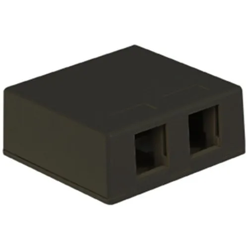 ICC IC107SB2BK Surface Mount Box with Ports, Black