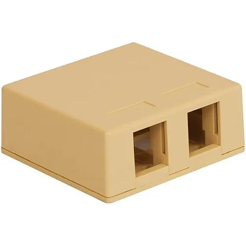 ICC IC107SB2IV Surface Mount Box, Ports, White