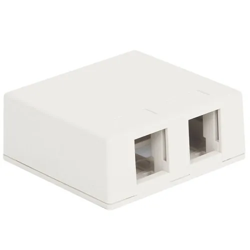 ICC IC107SB2WH Surface Mount Box, Ports, White