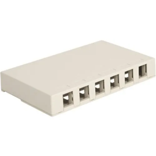 ICC IC107SB6WH Surface Mount Box with Ports, White