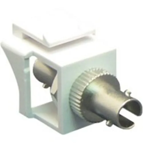 ICC IC107ST2WH ST Fiber Optic Keystone Coupler with Simplex Port