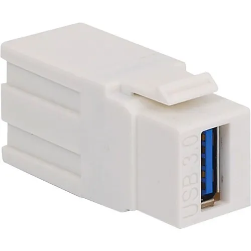 ICC IC107UAAWH USB 3.0 Modular Coupler, HD Style, White