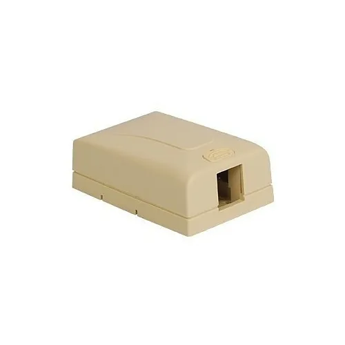 ICC IC108SB1IV Elite Surface Mount Box with 1-Port, Ivory