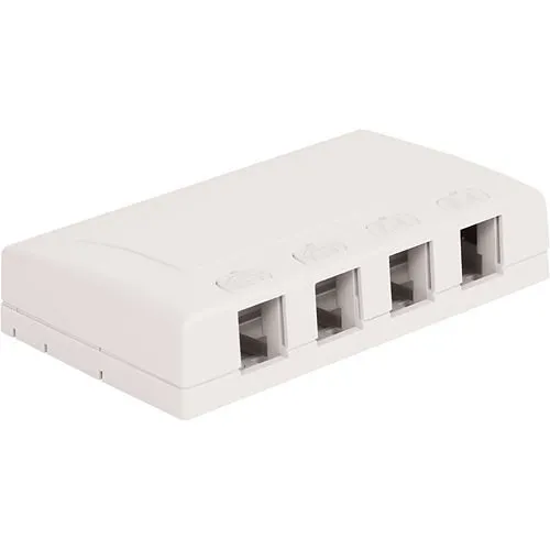 ICC IC108SB4WH Elite Surface Mount Box with Port, White