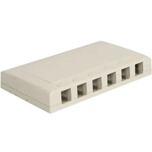 ICC IC108SB6WH Elite Surface Mount Box with Port, White