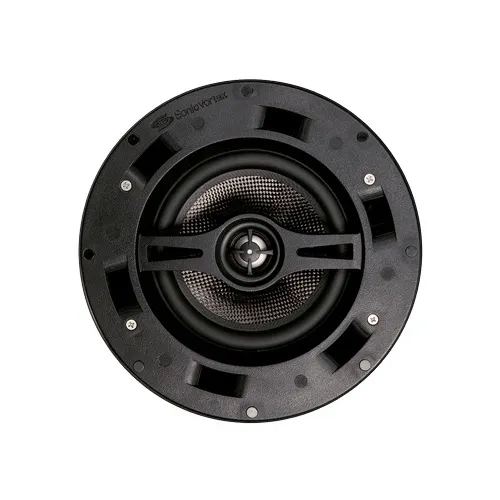 Beale Street IC6-BB 6.5" Carbon Fiber In-Ceiling 2-Way Speaker Powered by Sonic Vortex, White Grill
