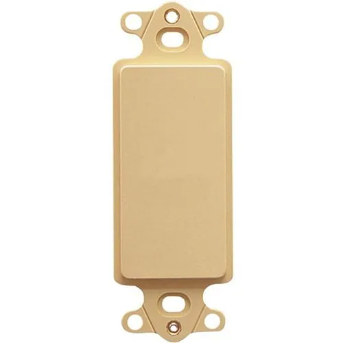 ICC IC630DIBIV Decorex Blank Faceplate Insert, White