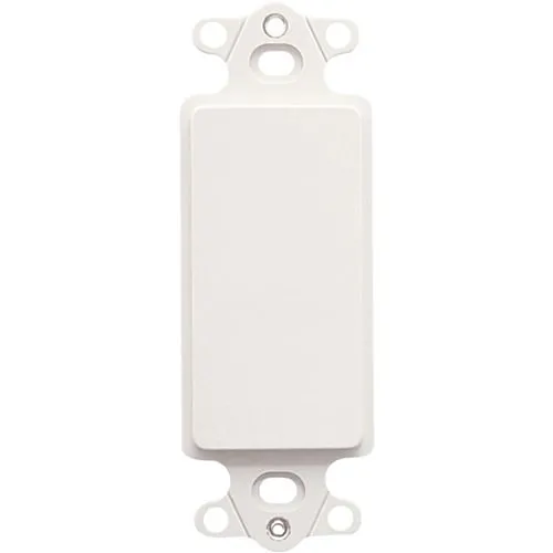 ICC IC630DIBWH Decorex Blank Faceplate Insert, White