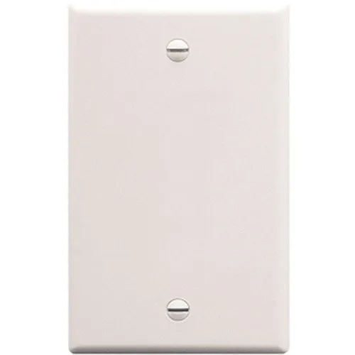 ICC IC630EB0WH Single-Gang Blank Faceplate, White