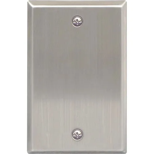 ICC IC630EBSSS Faceplate Blank with Double Gang, Stainless Steel