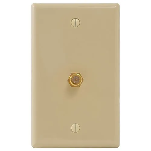 ICC IC630EG0IV Faceplate with F-Type, White