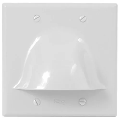 ICC IC640BDSWH Bulk Nose Faceplate in Double Gang, White