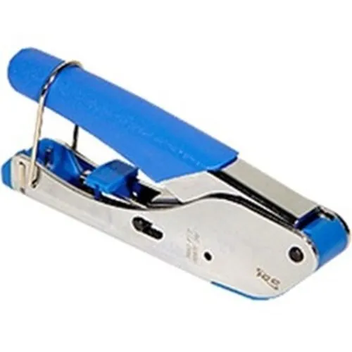 ICC ICACSCT01E Compression Tool for F-Type Connectors on RG-6 and RG-59 coaxial cable, Blue Handle