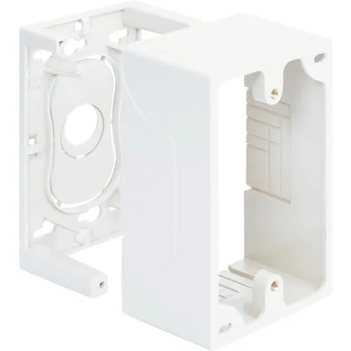 ICC ICACSMBSWH Single Gang Mounting Junction Box, White