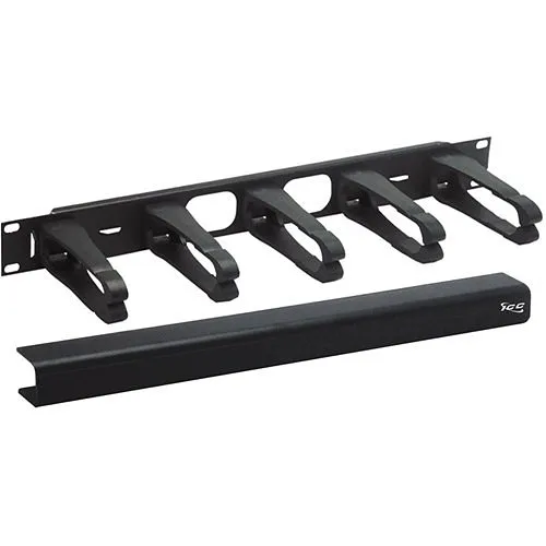 ICC ICCMSCMA51 Plastic Interbay Vertical Ring Panel with Cover, 1U RMS