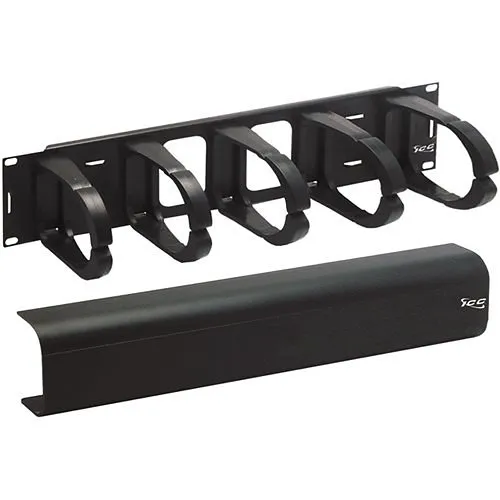 ICC ICCMSCMA52 Plastic Interbay Vertical Ring Panel with Cover, 2U RMS