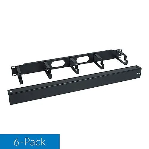 ICC ICCMSCMP61 Metal Horizontal Ring Panel with Cover, 1 RMS, 6-Pack