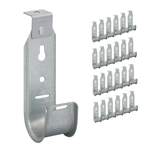 ICC ICCMSJH933 Ceiling Mount J-Hook 1-5/16" without Retainer Clip, Galvanized Steel Cable, 25-Pack