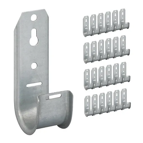 ICC ICCMSJHK33 1-5/16" Wall Mount J-Hook without Retainer Clip for Structured Cabling, Rust-Resistant, 25-Pack, Galvanized Steel