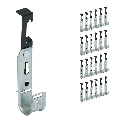 ICC ICCMSJHW22 Batwing J-Hook 3/4" without Retainer Clip for Hanging Cable to Hanger Wire and Threaded Rod, Rust-Resistant, 25-Pack, Galvanized Steel