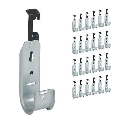 ICC ICCMSJHW33 Batwing J-Hook 1-5/16" without Retainer Clip for Hanging Cable to Hanger Wire and Threaded Rod, Rust-Resistant, 25-Pack, Galvanized Steel
