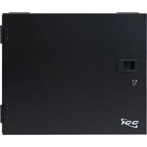 ICC ICFODE41WM Mounting Box for Fiber Optic Cassette, Adapter Panel Black Powder Coat