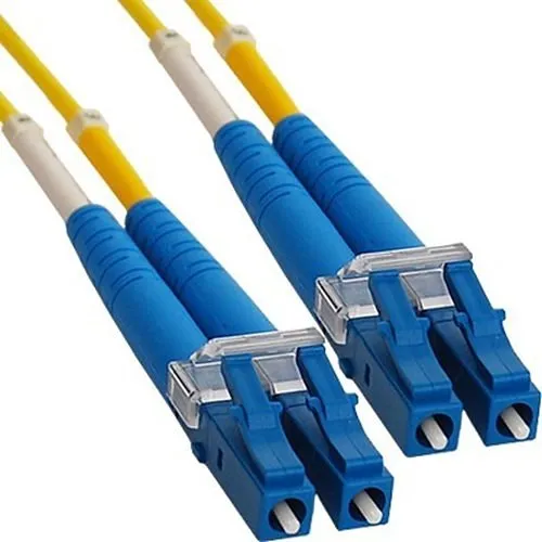 ICC ICFOJ1M503 LC Duplex Single-mode 9/125 (OS1) Fiber Optic Patch Cable in Yellow, 10' (3 m)