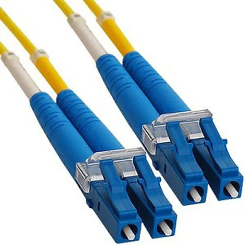 ICC ICFOJ1M505 LC Duplex Single-mode 9/125 (OS2) Fiber Optic Patch Cable in Yellow, 16' (5 m)