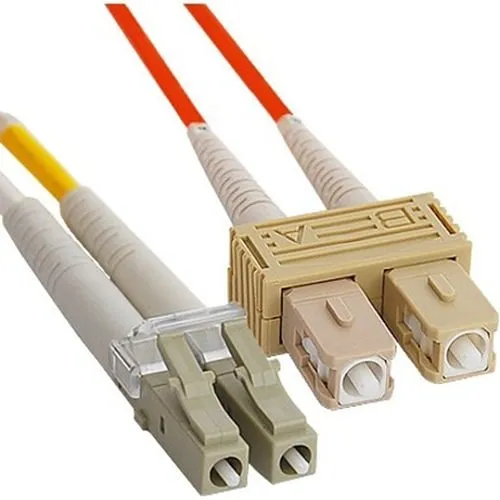 ICC ICFOJ2M303 LC-SC Duplex Multimode 62.5/125 (OM1) Fiber-Optic Patch Cable, 9.9' (3m), Orange