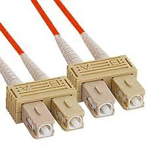 ICC ICFOJ8C303 SC-SC Duplex Multimode 62.5/125 (OM1) Fiber-Optic Patch Cable, 10' (3m), Orange