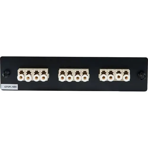 ICC ICFOPL16B5 Adapter Panel, 3 Quad Lc, 12f, Beige, Mm