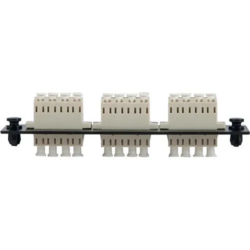 ICC ICFOPL16B5 Adapter Panel, 3 Quad Lc, 12f, Beige, Mm