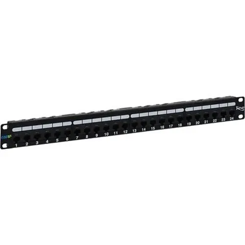 ICC ICMPP0246B Patch Panel, CAT6a, 24-Port, Rms