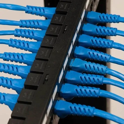 ICC ICMPP24CP6 CAT6 24-Port Feed-Through Patch Panel, 1U RMS