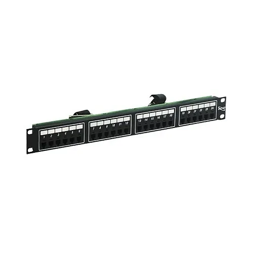 ICC ICMPP24TF4 Network Patch Panel, Patch Panel, F/Telco, 8P4C, 24-Port, 1Rm