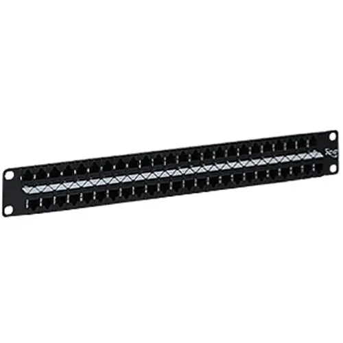 ICC ICMPP48C61 CAT6 48-Port Feed-Through Patch Panel, 1U RMS