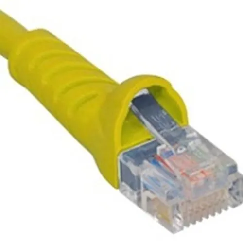 ICC ICPCSJ01YL CAT5e Molded Boot Patch Cord, 1' (.3m), Yellow