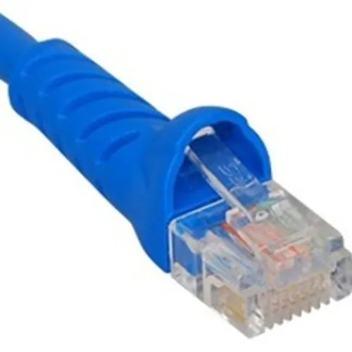 ICC ICPCSJ05BL CAT5e Molded Boot Patch Cord, 5' (1.5m), Blue