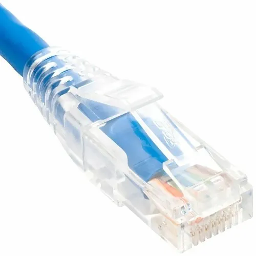 ICC ICPCSP01BL CAT5e Clear Boot Patch Cord 1' (.3m), Blue