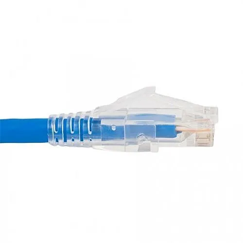 ICC ICPCSP25BL CAT5e Clear Boot Patch Cord, 25' (7.6m), Blue