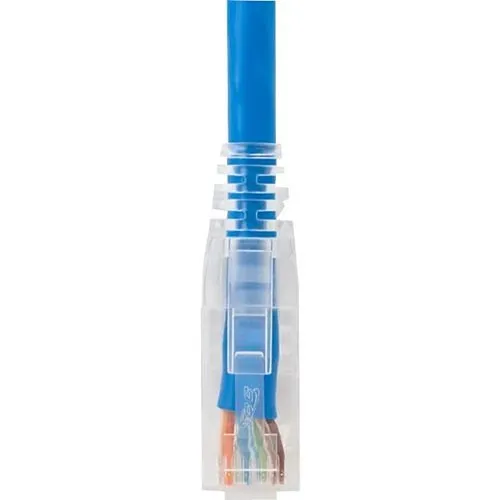 ICC ICPCST03BL CAT6 Clear Boot Patch Cord, 3' (.9m), Blue