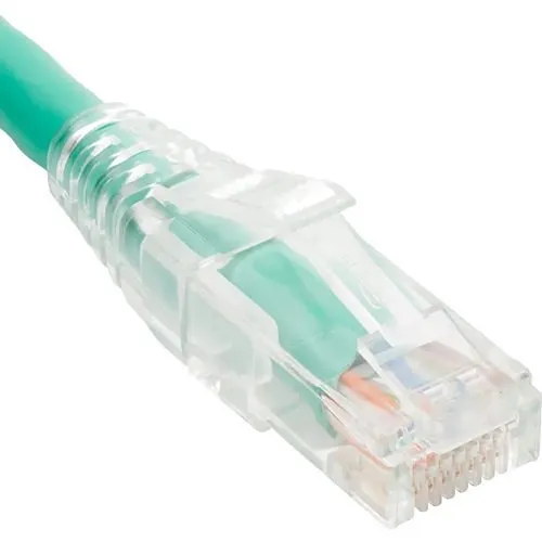 ICC ICPCST03GN CAT6 Clear Slimline Boot Patch Cord, 3', Green