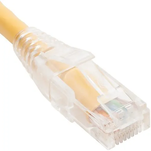 ICC ICPCST03YL CAT6 Clear Boot Patch Cord, 5' (1.5m), Yellow