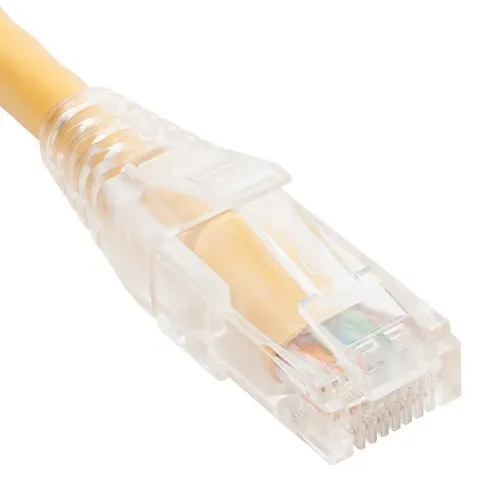 ICC ICPCST14YL CAT6 Clear Boot Patch Cord, 14', Yellow