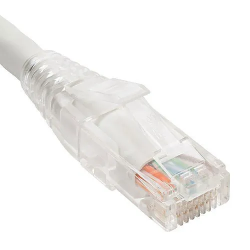 ICC ICPCST25WH CAT6 Clear Slimline Boot Patch Cord, 25', White