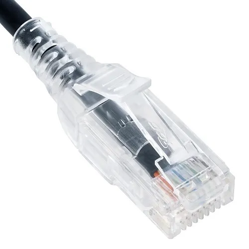 ICC ICPCSY01BK CAT6 Patch Cable, 1' (0.30m), 10-Pack, Black